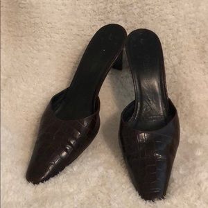 Calvin Klein preloved mule heel 7.5M Brown